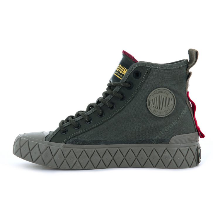 Palladium Palla Ace Supply Mid High Tops Sneakers Dames Groen | NL 45XQNCO